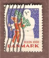 1938, julemerke fra Danmark, stempla