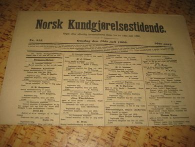 1908,nr 213, Norsk Kundgjørelsestidende.