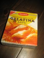 Uåpna eske GELATINA ASPIC, 80 TALLET. 