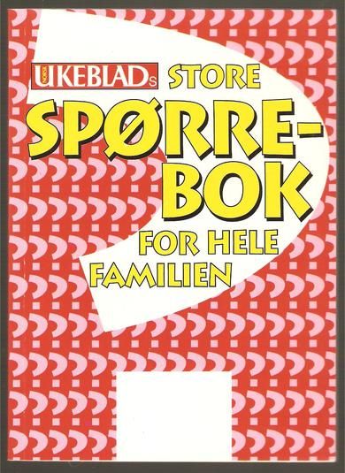 NORSK UKEBLAD STORE SPØRREBOK FOR HELE FAMILIEN. 1995