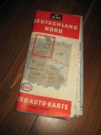 ESSO AUTO KARTE, DEUTSCHLAND SUDWEST, 1969.