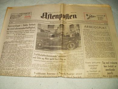 1944,nr 230, Aftenposten.