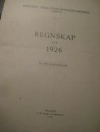 1926, BERGENS FRAGTASSURANCEFORENING. REGNESKAP