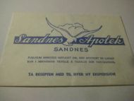 SANDNES APOTEK, SANDNES, 60 tallet.