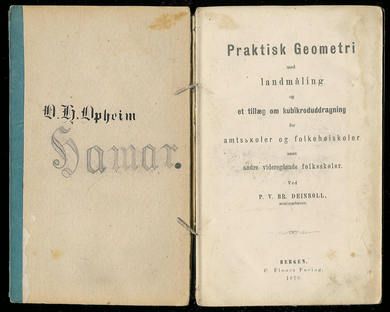 1878, Praktisk Geometri med landmåling og et tilæg om kubikroduddragning for amtskoler og folkehøiskoler samt andre videregående folkeskoler. Ved P.V.Br. Deinboll