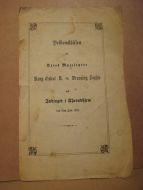 Skriv, med sang, brukt i forbindelse med Kong Oskar II og Dronning Sophie ved indtoget i Throndhjem 1873.