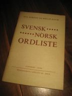 HOUM: SVENSK NORSK ORDLISTE. 1968