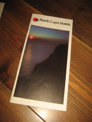 North Cape Hotels. Brosjyre fra 80-90  tallet.