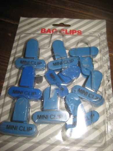 Ubrukt pakke BAG CLIPS.