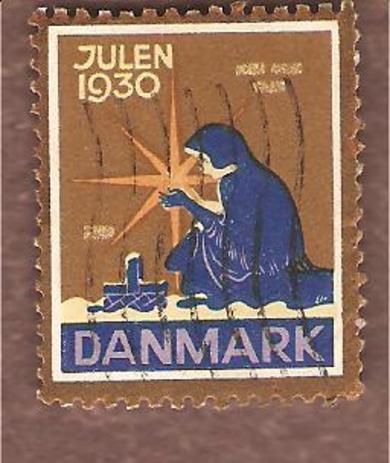 1930, julemerke fra Danmark, stempla