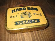 Blikkeske fra Petterøes, HAND BAG TOBACCO,  fra 30 - 40 tallet.