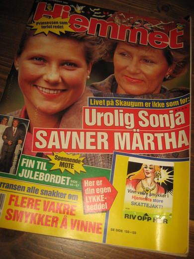 1990,nr 045, Hjemmet. SONJA - MARTHA. KIRK DOUGLAS. 