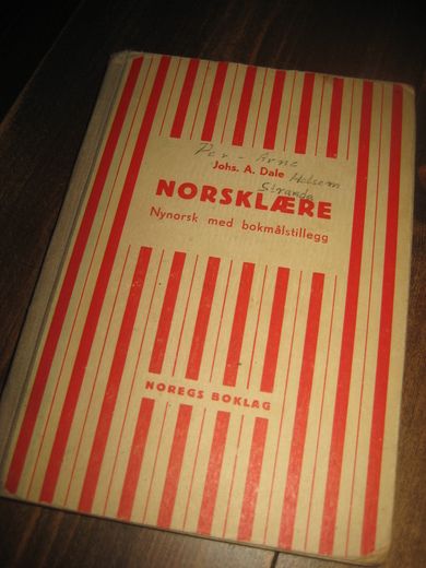 Dale: NORSKLÆRE. 1959.