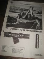 Brosjyre på 4 sider, DRENERINGSMATERIALER, fra Rieber & Sønn, nov. 1970.