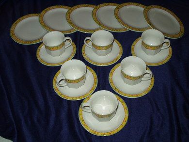 LOTUS kaffesett for 6 personer, 18 deler