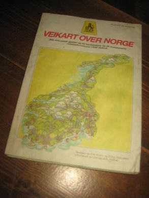 Veikart over NORGE, NAF, 1989.