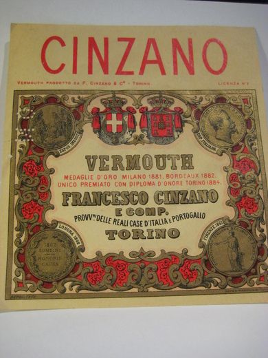 CINZANO. VERMOUTH. TORINO.