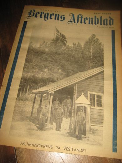 1937, 7. august, MAGASINET Bergens Arbeiderblad. 