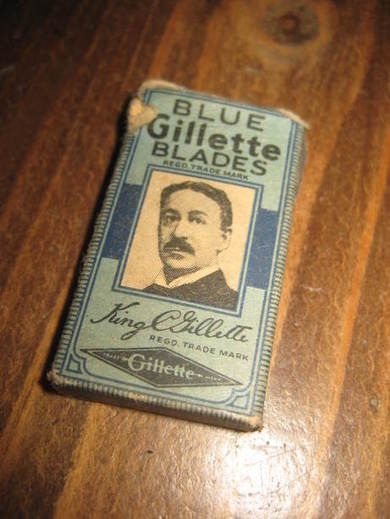 Tom eske blue Gillette BLADES. 