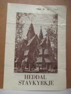 Presentasjonsbrosjyre av HEDDAL STAVKYRKJE, 1964, kan dette samtidig vere en loddsettel?