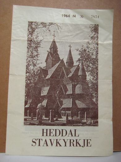 Presentasjonsbrosjyre av HEDDAL STAVKYRKJE, 1964, kan dette samtidig vere en loddsettel?