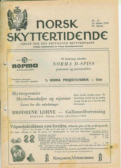 1954,nr 037, NORSK SKYTTERTIDENDE.