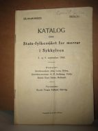 1949, KATALOG OVER STATS- FYLKESSJÅET FOR MERRAR I SYKKYLVEN 5. -6. SEPTEMBER 1949.