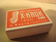 Eske med ubrukt innhold, X-KROK Nr 1, fra Kepro, Larvik, 70 tallet.