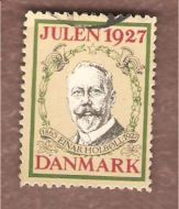 1927, julemerke fra Danmark, brukt