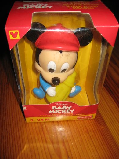 Eske med ubrukt innhold, BABY MICKEY fra FISHER PRICE. 2000.