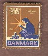 1930, julemerke fra Danmark, stempla