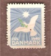 1940,  julemerke fra Danmark, stempla