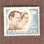 1947, julemerke fra Danmark, ustempla.