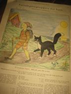 JULENS farveleggingsoppgave for barn. Fra Illustrert Familieblad, 1920. Dette er ark nr 6