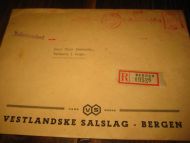 BERGEN 22.9.50. VESTLANDSKE SALSLAG. Med innhold. 