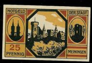 NOTGELD DER STADT, MENINGEN 1920