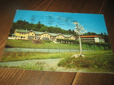 SOLSTRAND FJORD HOTEL, OS. Produsert ved Normann O-20-16. Stempla BERGEN 22.11.82.