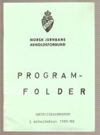 PROGRAM FOLDER fra NORSK JERNBANE AVHOLDSFORBUND 1985/86.