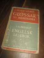 LØDRUP: GLOSAR OG MERKNADER TIL BREKKE ENGELSK LESEBOK. 1965.