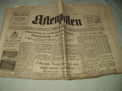 1945,nr 275, Aftenposten.