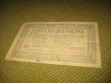 1919, JEDNA, 1 MARKA.