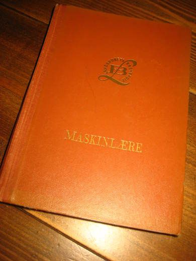 CHRISTENSEN: MASKINLÆRE. 1958.