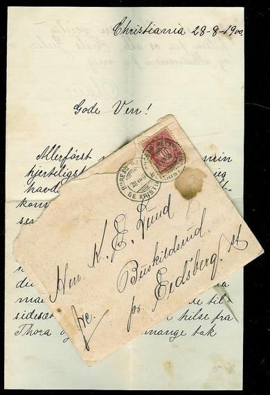 BUREAU REEXP. DE KRISTIANIA 1900