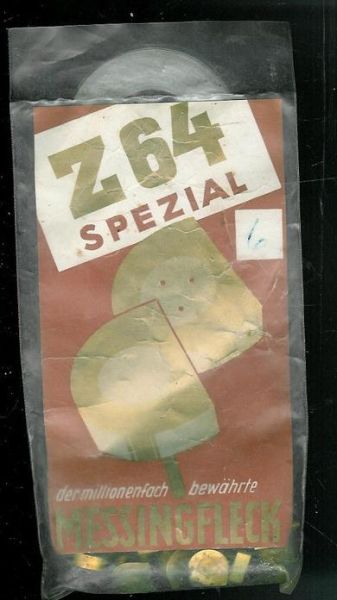 Pakke med innhold, Messingfleck Z64 SPEZIAL.