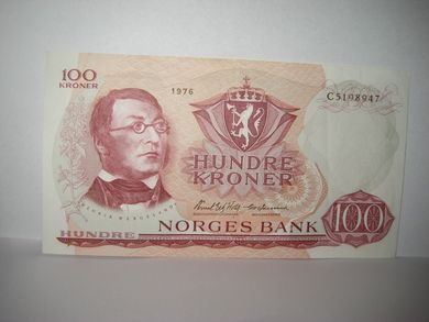 1976, 100 KRONER, nr C5198947.