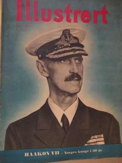 1955,nr 046, Illustrert. HAAKON VII. Norges konge i 50 år.