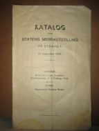 1940, KATALOG OVER STATENS MERRAUTSTILLING PÅ STRANDA 13. SEPTEMBER 1940.