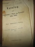 1940, KATALOG OVER UNGHESTSJÅ I MØRE OG ROMSDAL FYLKE.