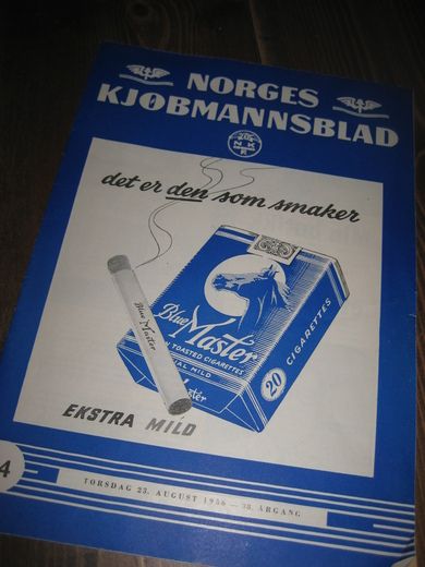 1956,nr 034, NORGES KJØBMANNSBLAD.  BLUE MASTER.