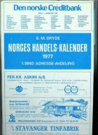 BRYDE: NORGES HANDELSKALENDER 1977. 1. BIND. ADRESSE AVDELING.